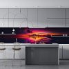 Crédence de Cuisine “Coucher De Soleil Violet” 16