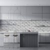 Crédence de Cuisine “Mur Pierre Blanche” 11