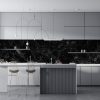 Crédence de Cuisine “Marbre Noir” 11
