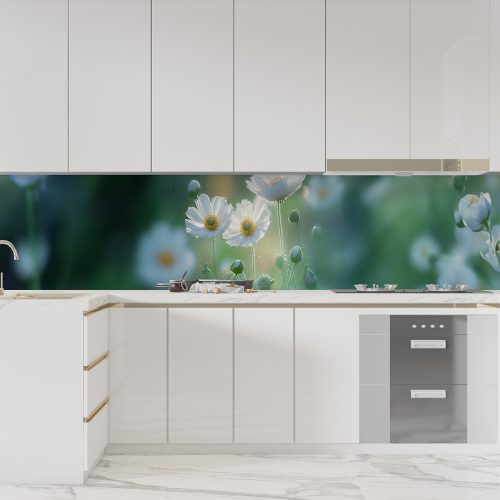 Crédence de Cuisine “Fleurs Blanches” 9