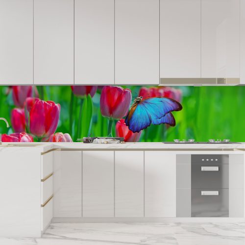 Crédence de Cuisine “Papillon Sur Une Tulipe” 8