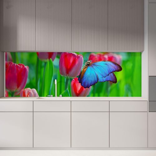 Crédence de Cuisine “Papillon Sur Une Tulipe” 10