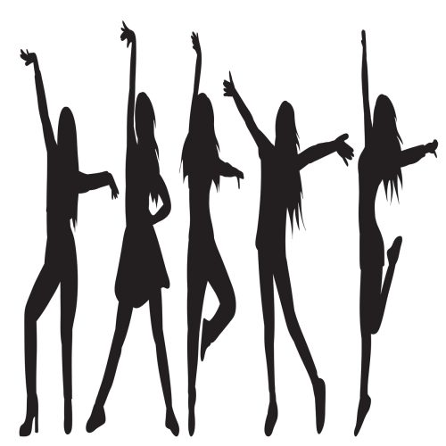 Crédence de Cuisine “Silhouettes de femmes dansantes” 7