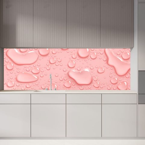 Crédence de Cuisine “Goutte D’eau Rose”