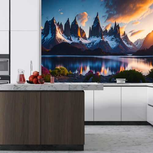 Crédence de Cuisine “Montagne au bord du lac” 10