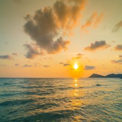 credence cuisine coucher de soleil mer