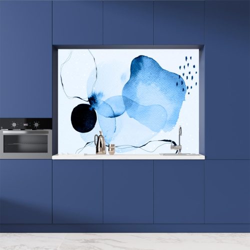 Crédence de cuisine “Aquarelle nuance  bleu” 8