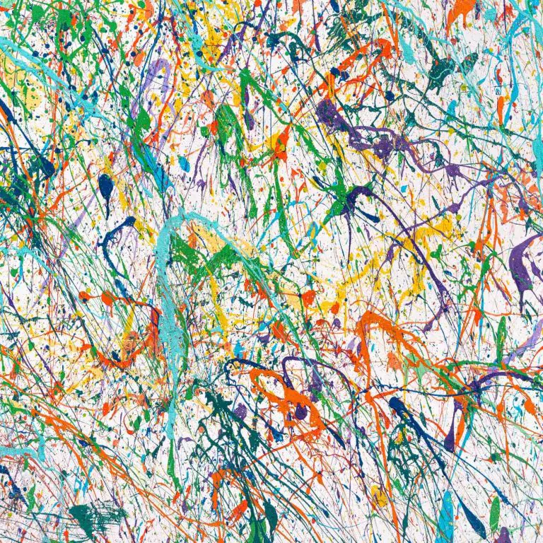 Crédence de Cuisine impressionnisme multi couleur