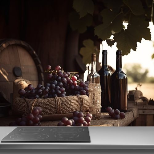 Crédence de Cuisine “Vin et raisins sur la table” 9