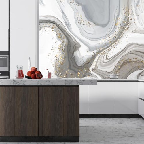 Crédence de cuisine “Peinture abstraite effet marbre” 14