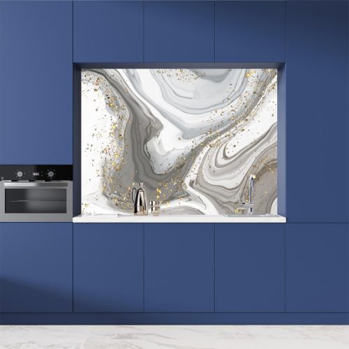 Crédence de cuisine “Peinture abstraite effet marbre” 11