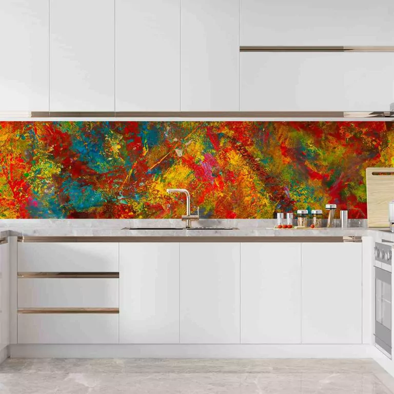 crédence de cuisine art couleur