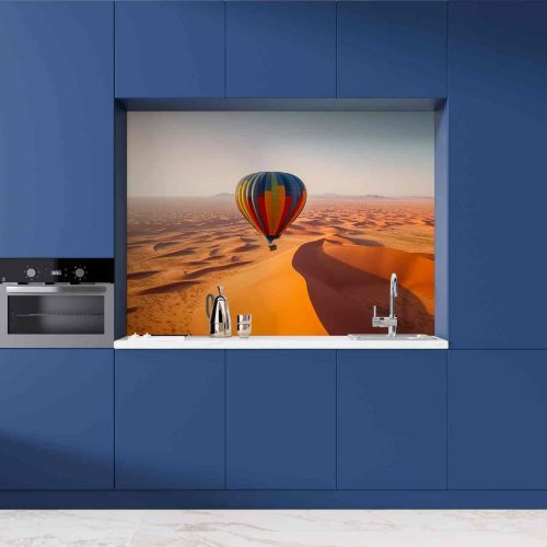 Crédence de Cuisine “montgolfière sur dunes sable” 10