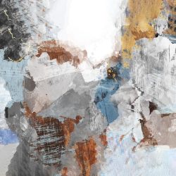 crédence de cuisine peinture abstraite