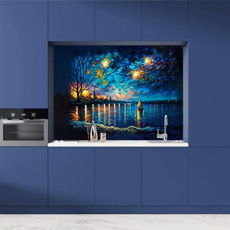 crédence de cuisine tableau voilier