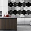 Crédence de cuisine “Hexagone Noir-Blanc-Gris” 17