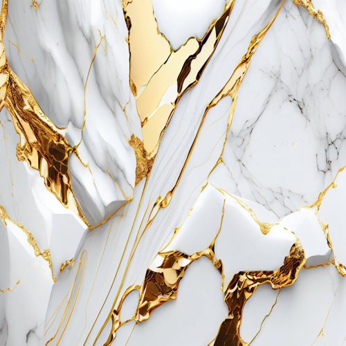 Crédence de cuisine “Papier peint marbre doré authentique” 9