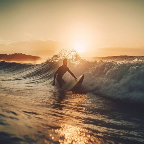 Crédence de cuisine “Surf au crépuscule” 9