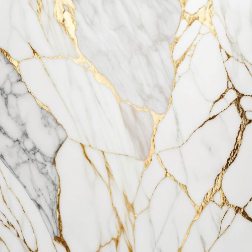 Crédence de cuisine “Texture abstraite marbre blanc doré” 9