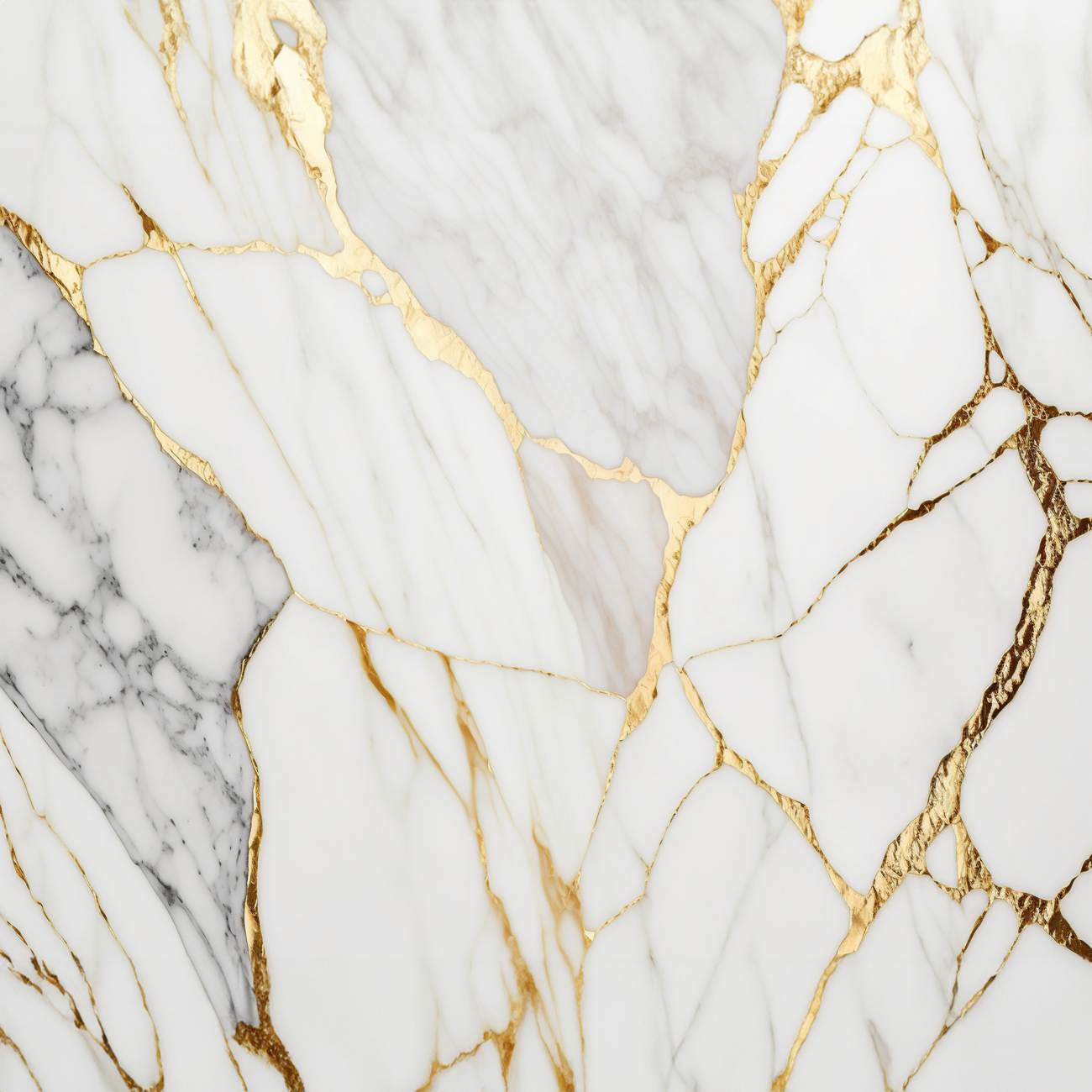 Crédence de cuisine “Texture abstraite marbre blanc doré” 14