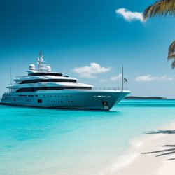 credence cuisine yacht luxe sur eaux turquoises