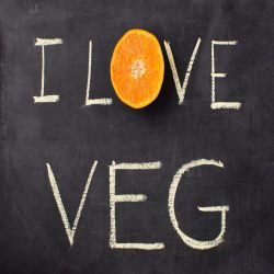 crédence de cuisine Ardoise I love veg