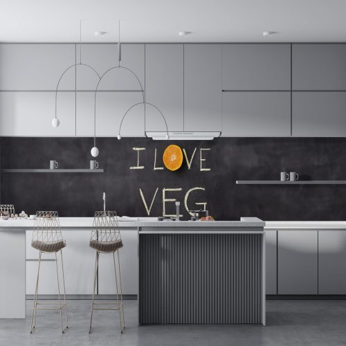 Crédence de cuisine “Ardoise ‘I love veg'” 11