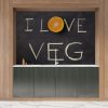 Crédence de cuisine “Ardoise ‘I love veg'” 12