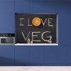 Crédence de cuisine “Ardoise ‘I love veg'” 15