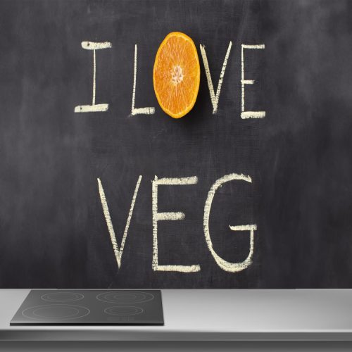 Crédence de cuisine “Ardoise ‘I love veg'” 8