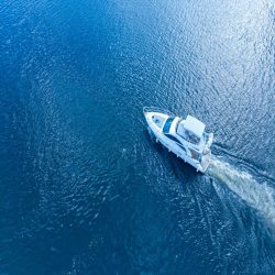crédence de cuisine Yacht blanc Mer