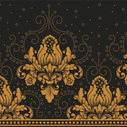 Crédence de Cuisine motif damask