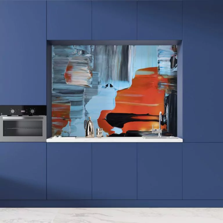 credence cuisine abstrait peinture acrylique