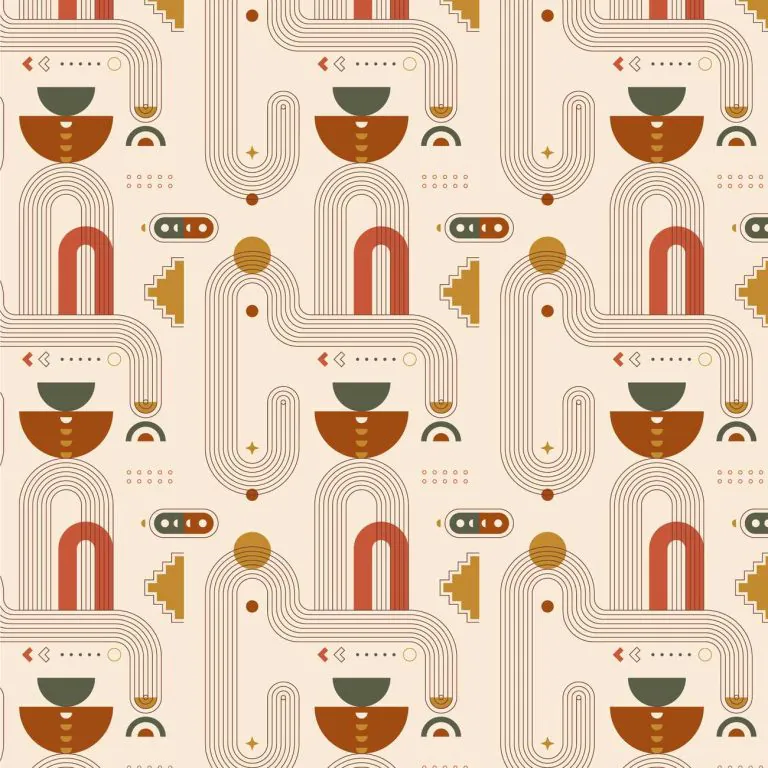 credence cuisine motif boheme multicolore