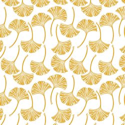 credence cuisine motif design feuilles ginkgo