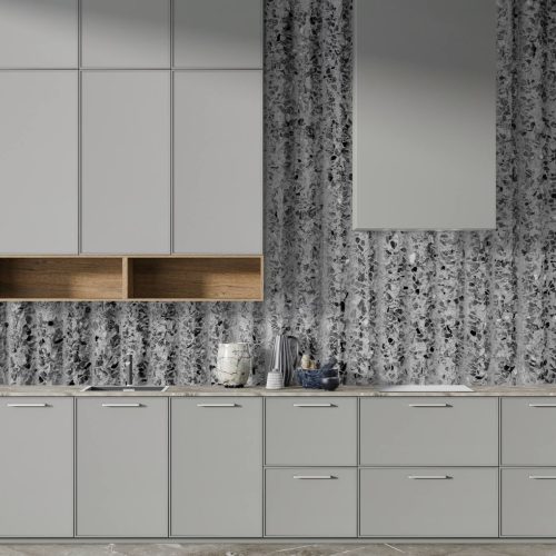 Crédence de cuisine  “Terrazzo Texture béton gris” 8
