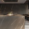 Ilot central de cuisine “Pietra Piasentina Taupe” 10