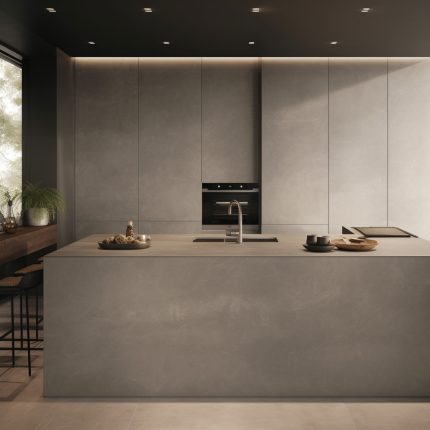 Ilot central de cuisine “Total Grey”