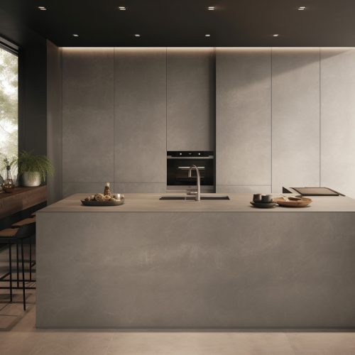 Ilot central de cuisine “Total Grey” 6