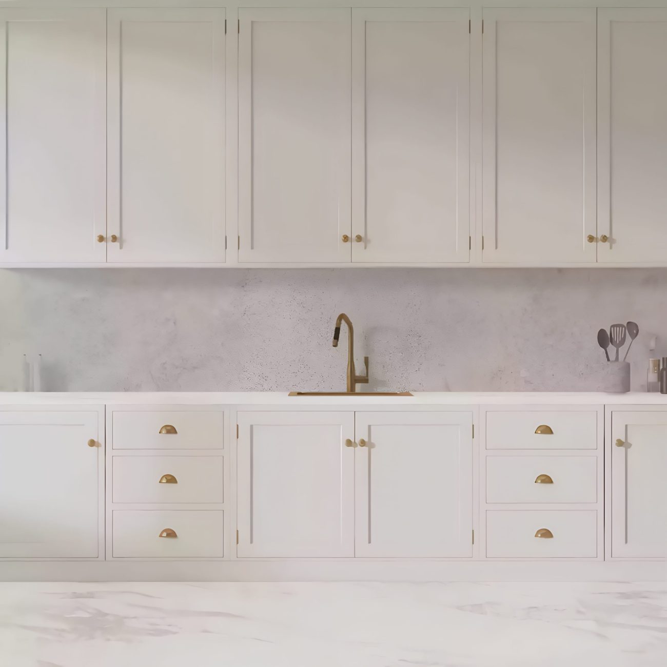 Crédence de Cuisine "Charme Béton Beige" - Image 5