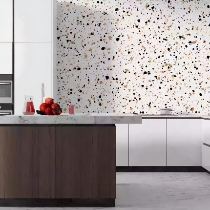 Crédence de cuisine Terrazzo Marron