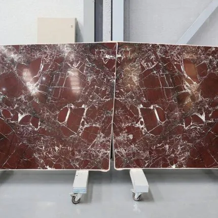 plan de travail en marbre rosso lepanto