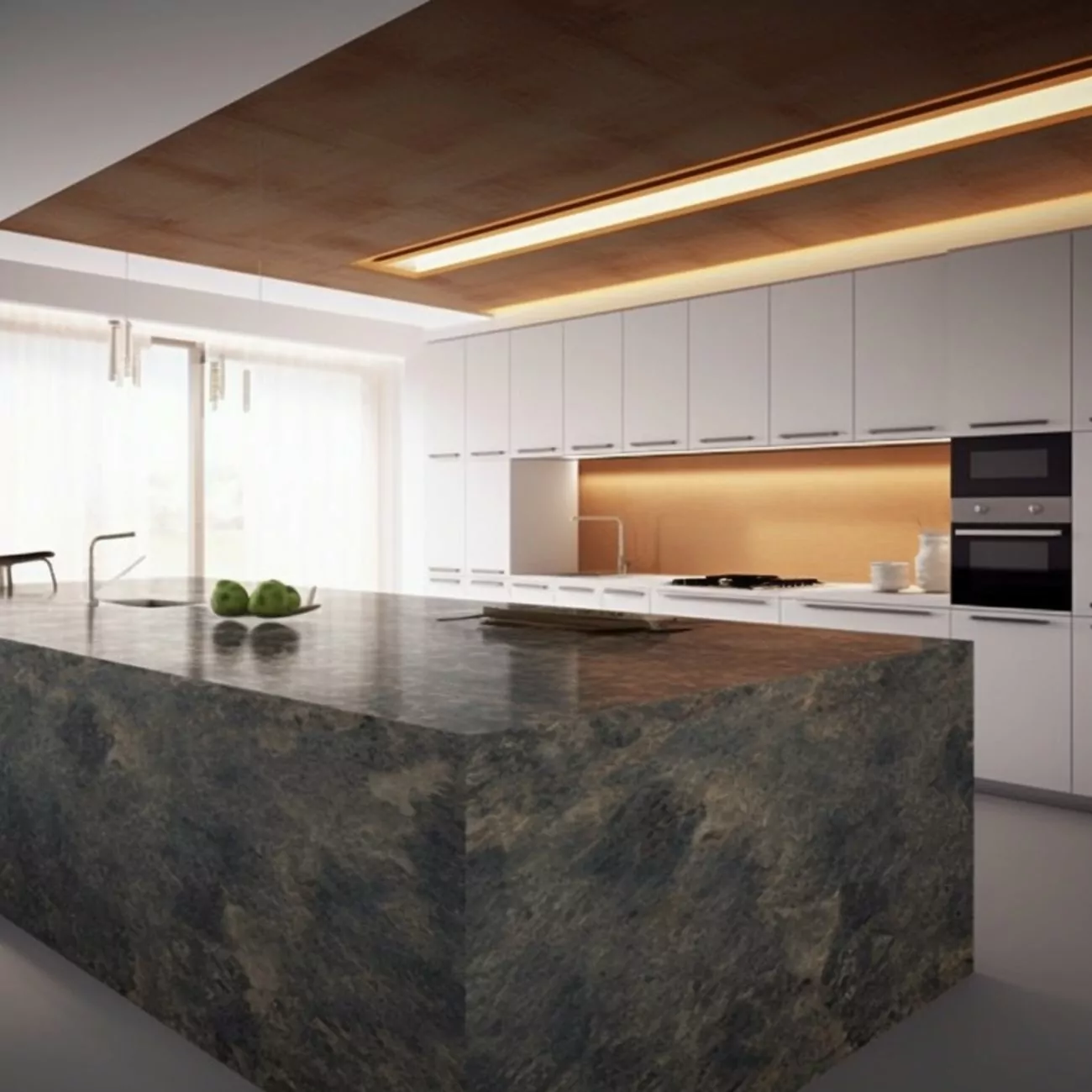 Plan de Travail Quartz – “Gris Turbine Caesarstone” 6