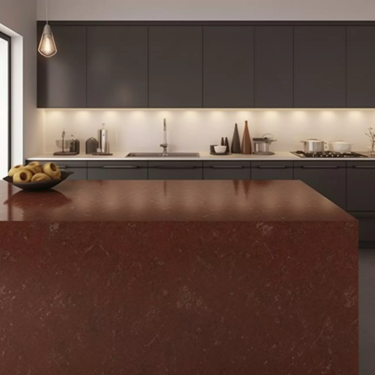 Plan de Travail Cuisine Quartz – “Burnbury” 3