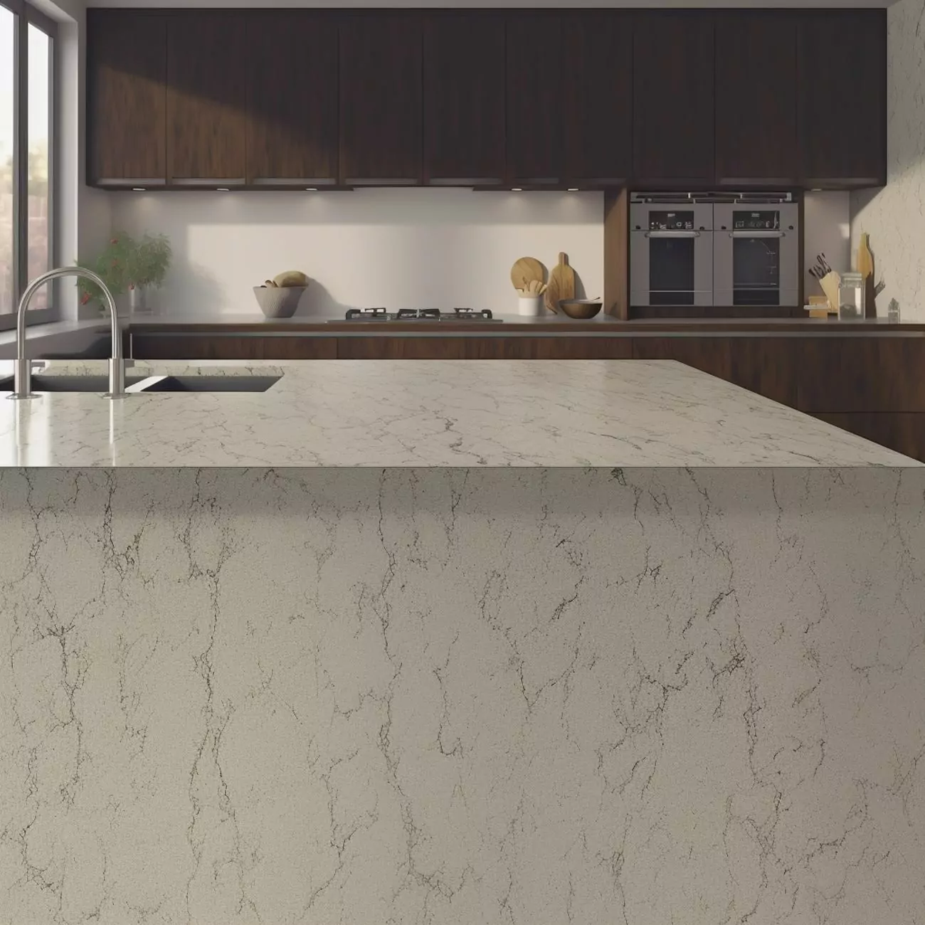 Plan de Travail Cuisine Quartz – “Ferndale” 4