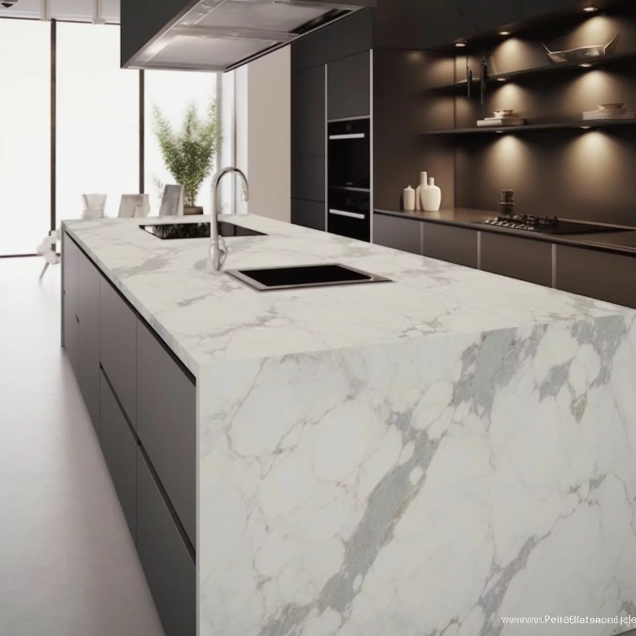 Plan de Travail Quartz Blanc – “Montblanc Caesarstone” 4