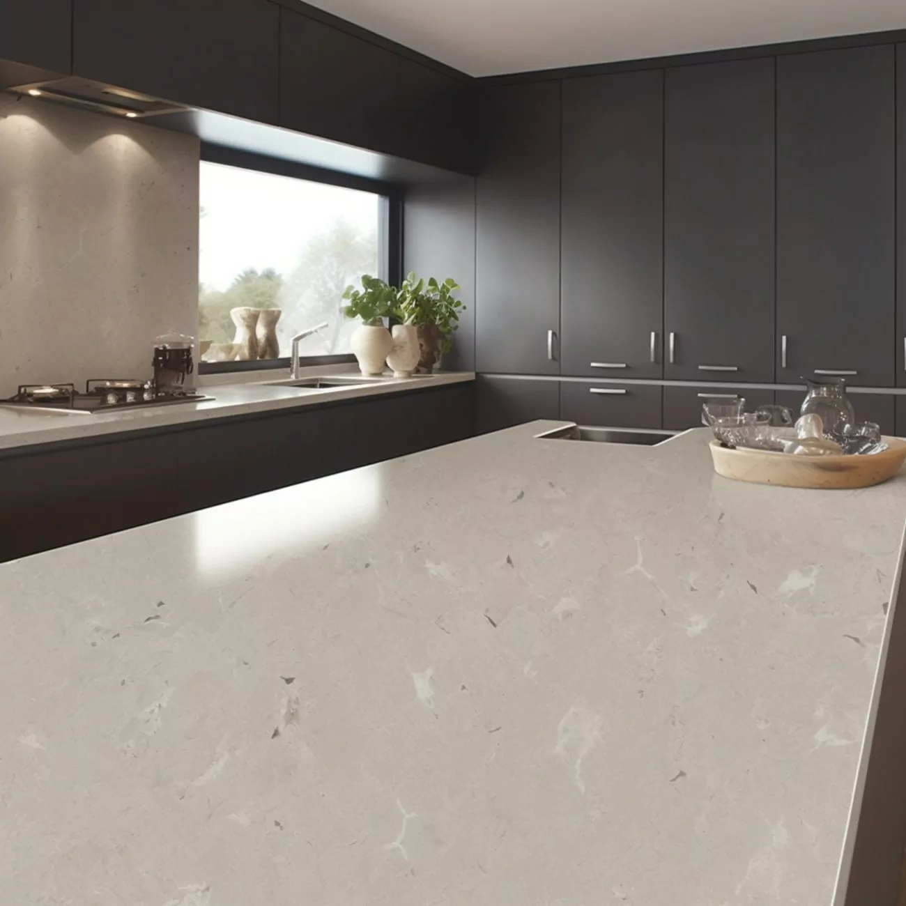 Plan de Travail de Cuisine en Quartz “Buxton” 3