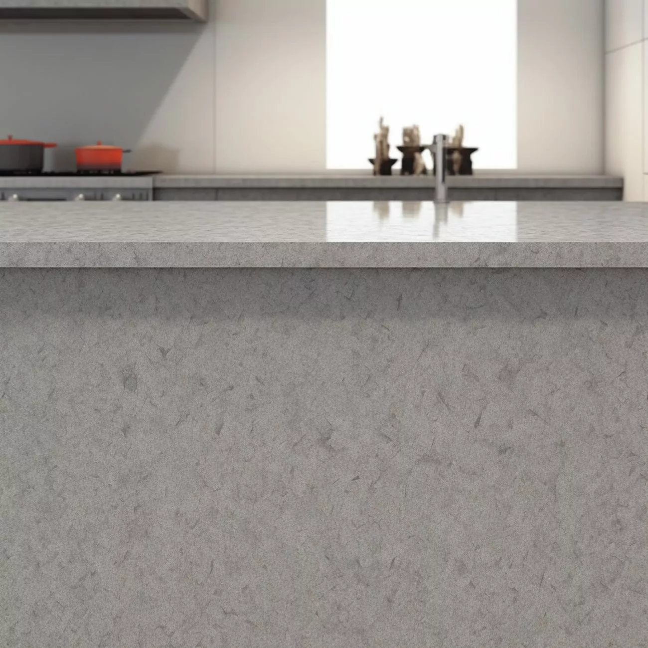 Plan de Travail Quartz – “Caesarstone Gris Côtier” 4