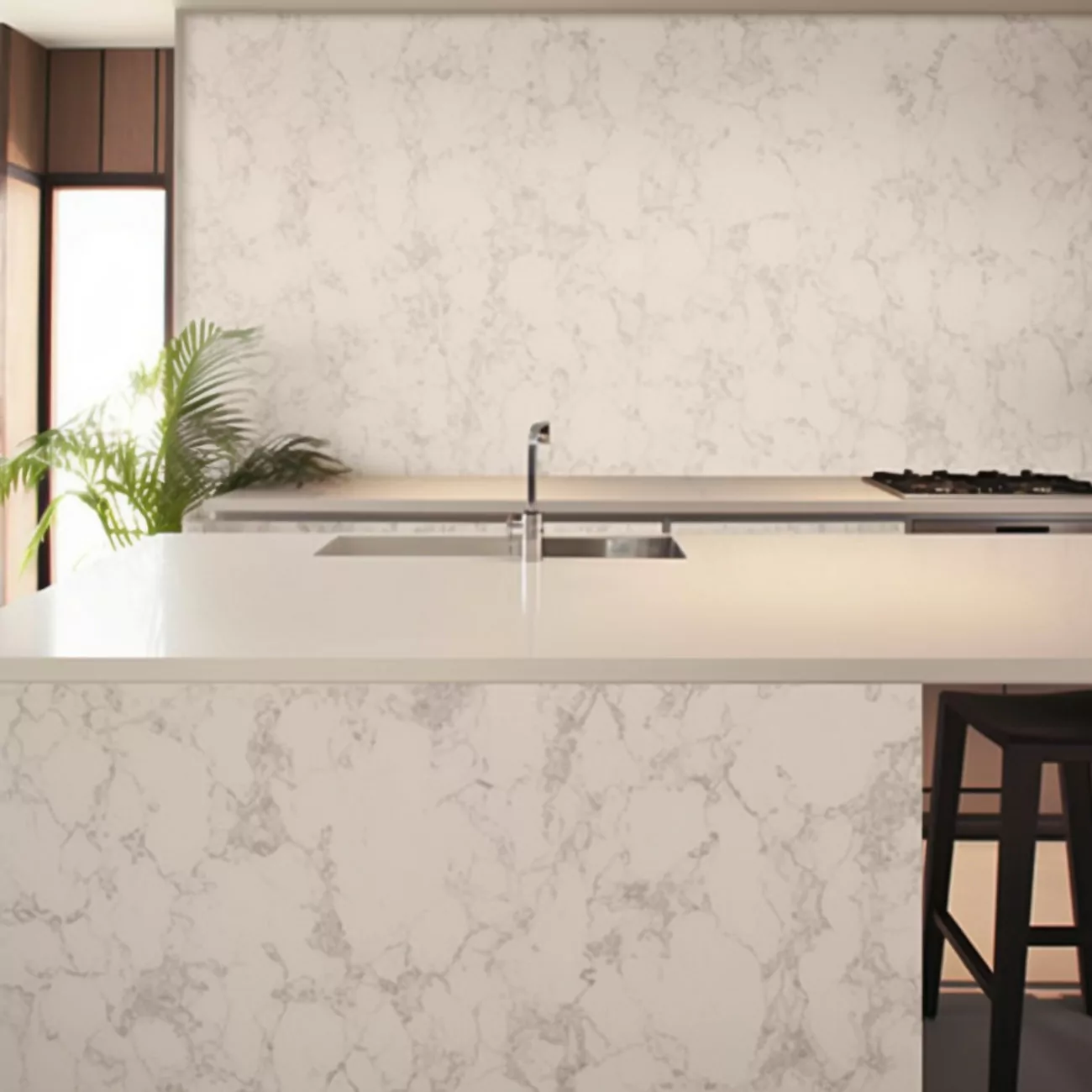 Plan de Travail Cuisine Quartz – “Cascata Caesarstone” 3