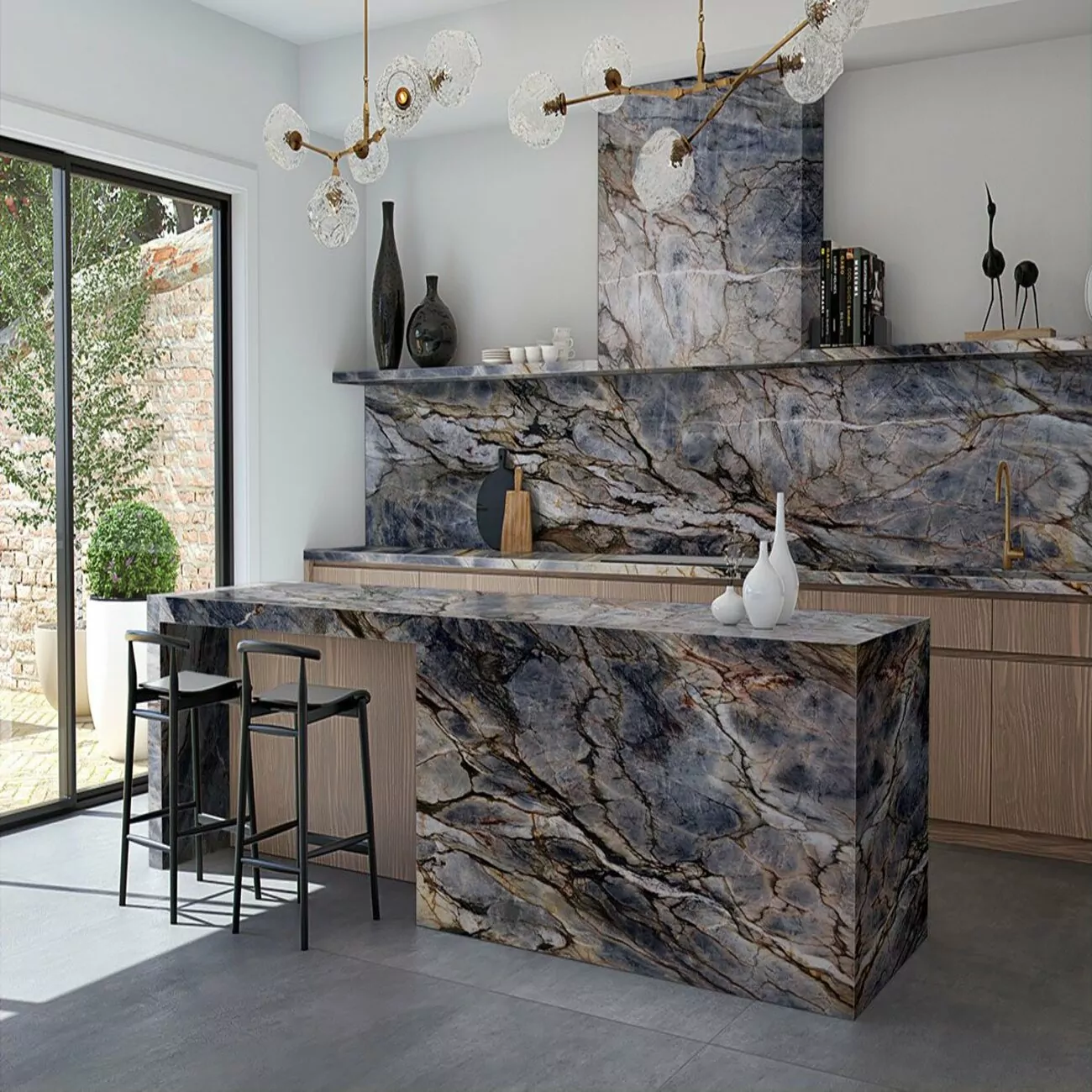 Plan de Travail de Cuisine en Quartz “Tempest”